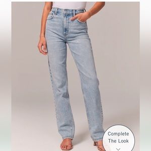 Abercrombie Ultra High Rise 90s Straight Jeans